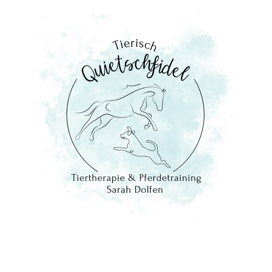 Logo Tierisch Quietschfidel Tiertherapie und Pferdetraining Sarah Dolfen